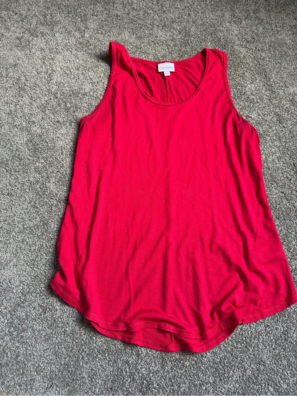 Solid Red Lularoe Tank Top